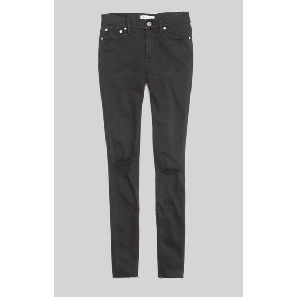 Madewell 9" Mid-Rise Skinny Jeans Women's Size 23 in Black Sea New With Tags! - Picture 1 of 8